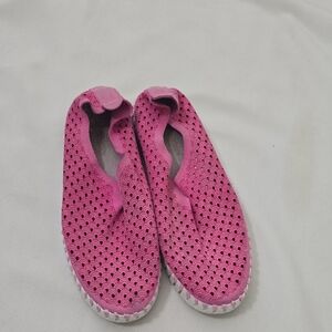 Ilse Jacobsen Pink, Perforated Slip-On Shoes 38